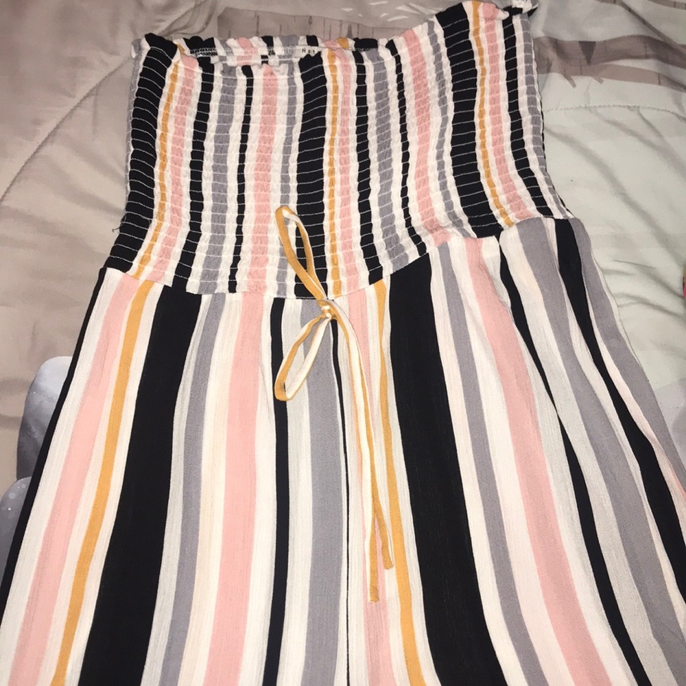 Fashion nova strapless jumpsuit